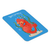 Niedlicher Pygmäen-Seepferd-Cartoon Magnet (Rechte Seite)