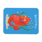 Niedlicher Pygmäen-Seepferd-Cartoon Magnet (Horizontal)