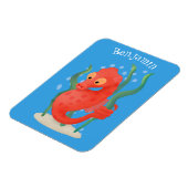 Niedlicher Pygmäen-Seepferd-Cartoon Magnet (Linke Seite)