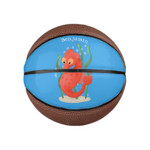 Niedlicher Pygmäen-Seepferd-Cartoon Mini Basketball
