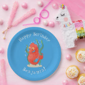 Niedlicher Pygmäen-Seepferd-Cartoon Pappteller (Party)