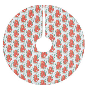 Niedlicher Pygmäen-Seepferd-Cartoon Polyester Weihnachtsbaumdecke