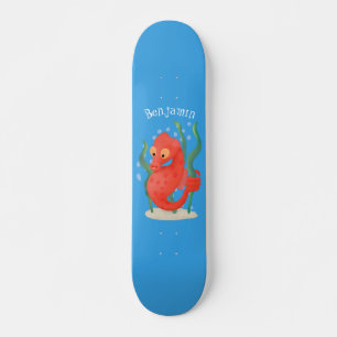 Niedlicher Pygmäen-Seepferd-Cartoon Skateboard