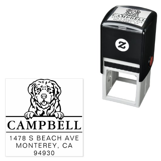 Niedlicher pyrenäischer Hund - benutzerdefinierte Permastempel (Beispiel)