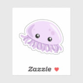 Niedlicher Quallen-Aufkleber für Vinyl, maßgeschne Aufkleber (Blatt)