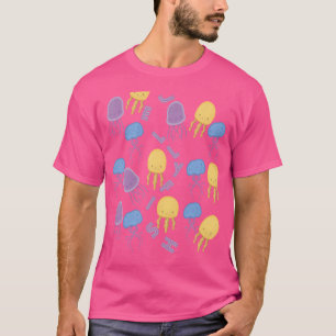 Niedlicher Quallen Ozean Leben Unterwasser Meer Ta T-Shirt