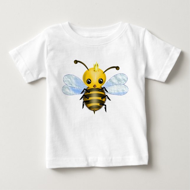 Niedlicher Queen Bee Baby T - Shirt (Vorderseite)
