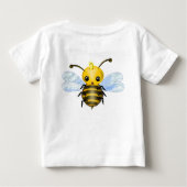 Niedlicher Queen Bee Baby T - Shirt (Rückseite)