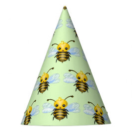 Niedlicher Queen Bee Paper Party Hat Partyhütchen