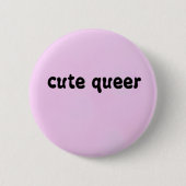 niedlicher queer Knopf Button (Vorderseite)