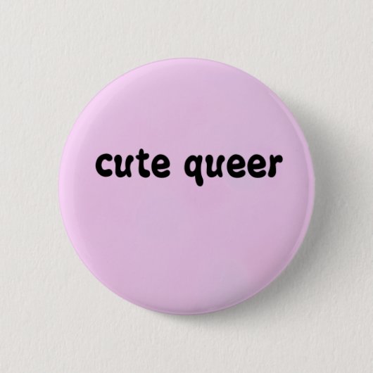 niedlicher queer Knopf Button (Vorderseite)