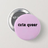 niedlicher queer Knopf Button (Vorne & Hinten)