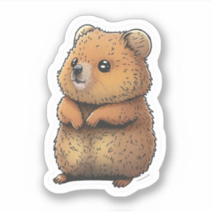 Niedlicher Quokka-Sticker Aufkleber