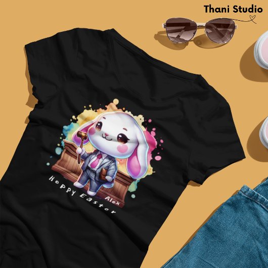 Niedlicher Rabbit Anwalt Hoppy Oaster Individuelle T-Shirt