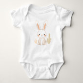 Niedlicher Rabbit Baby Jersey Bodysuit Baby Strampler (Vorderseite)