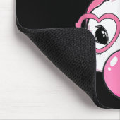 Niedlicher Rabbit Bunny Blows Gum Ostertag Mousepad (Ecke)
