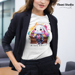 Niedlicher Rabbit Lawyer Hoppy Oaster Individuelle T-Shirt