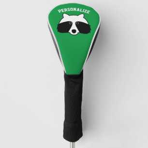 Niedlicher Raccoon-Cartoon personalisierter indivi Golf Headcover