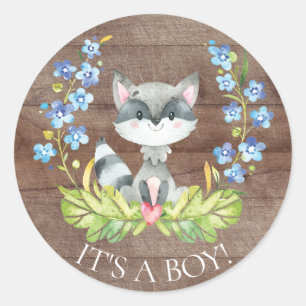 Niedlicher Raccoon Es ist ein Boy-Gefallen Sticker