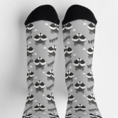 Niedlicher Raccoon-Gesichtsname Tier Socken (Oben)