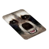 Niedlicher Raccoon Head Funny Animal Portrait Magnet (Rechte Seite)