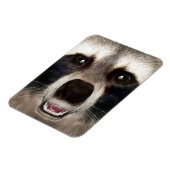 Niedlicher Raccoon Head Funny Animal Portrait Magnet (Linke Seite)