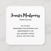 Niedlicher Raccoon-Ruhen auf einem Protokoll Quadratische Visitenkarte (Rückseite)