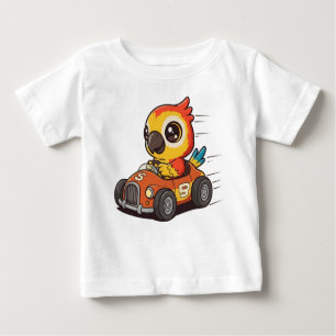 Niedlicher Race Car Driver Baby T-shirt