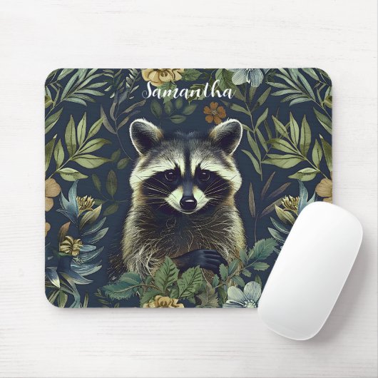 Niedlicher Racoon Bandit in unterdurchschnittliche Mousepad (Mit Mouse)