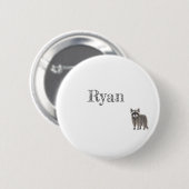 Niedlicher Racoon-Button Button (Vorne & Hinten)