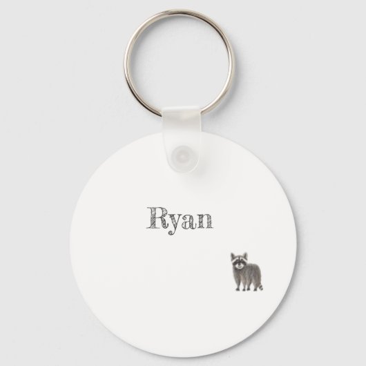 Niedlicher Racoon-Schlüsselanhänger Schlüsselanhänger (Vorderseite)