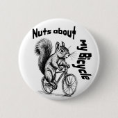 Niedlicher Radfahrer Fahrradspass-Geschenk für das Button (Vorderseite)