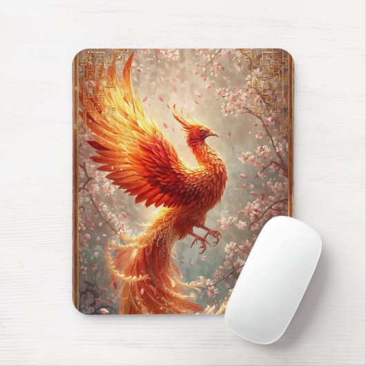 Niedlicher Radiant Phoenix Cherry Blossom Mousepad (Mit Mouse)