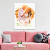 Niedlicher Rahmen für Blumenkranz Leinwanddruck (Insitu (Wohnzimmer))