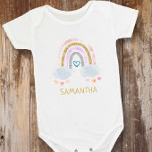 Niedlicher Rainbow Baby Bodysuit Baby Strampler