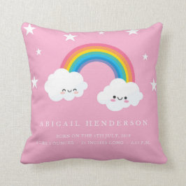 Niedlicher Rainbow Birne Ankündigung Pillow Kissen
