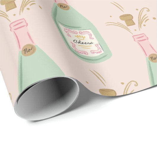 Niedlicher Rainbow-Campagner Geschenkpapier (Rolleneckpunkt)