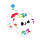 Niedlicher Rainbow Cat Cartoon für Kinder Falten Geschenktütchen