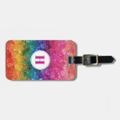 Niedlicher Rainbow-Gepäckträger Gepäckanhänger (Vorderseite horizontal)
