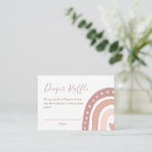 Niedlicher Rainbow Girl Dusche Windeln Windeln Win Begleitkarte (Stehend Vorderseite)