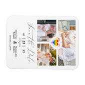 Niedlicher Rainbow Heart Lesbian Gay 3 Fotos Magnet (Horizontal)