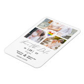 Niedlicher Rainbow Heart Lesbian Gay 3 Fotos Magnet (Linke Seite)