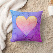 Niedlicher Rainbow-Heart-Marmor Kissen (Decke)