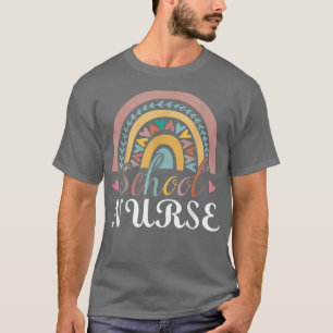 Niedlicher Rainbow Leopard Print School Aufwärtstr T-Shirt