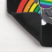 Niedlicher Rainbow-Mops Mousepad (Ecke)