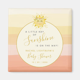 Niedlicher Rainbow Ray of Sunshine Baby Shower Magnet