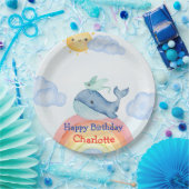 Niedlicher Rainbow-Stechwal Pappteller (Party)