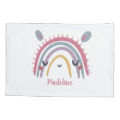 Niedlicher Rainbow-Tiername Kissenbezug (Rückseite)