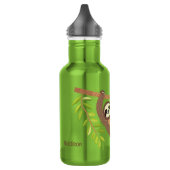 Niedlicher Rand für benutzerdefinierten Text Edelstahlflasche (Links)