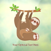 Niedlicher Rand für benutzerdefinierten Text Fensteraufkleber (Blatt 3)